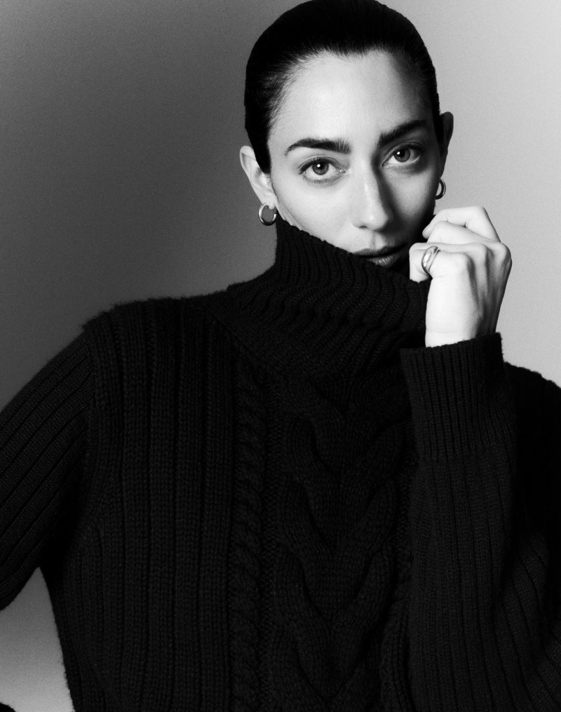 Conie Vallese featured in  the Lafayette 148 New York advertisement for Autumn/Winter 2024