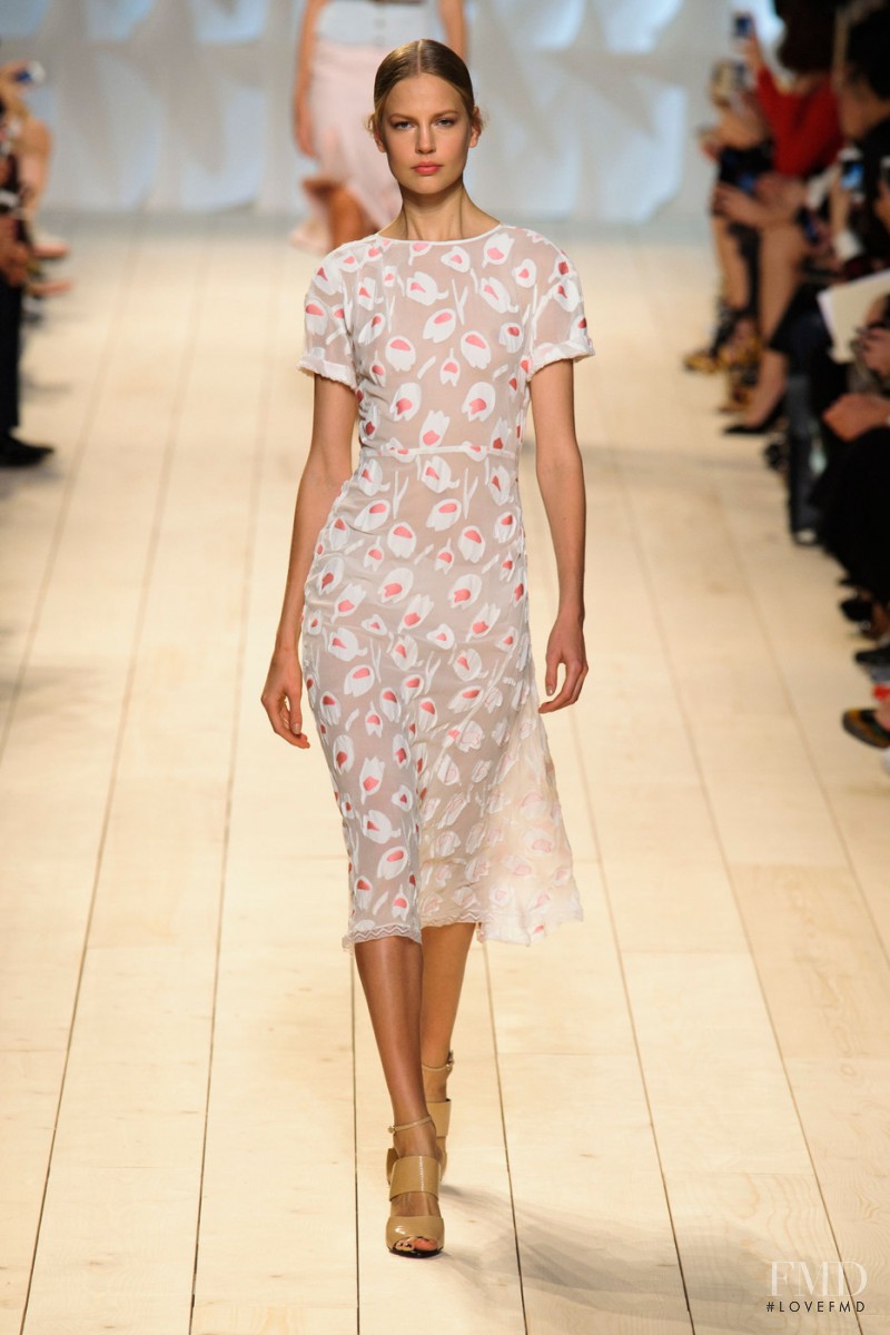 Elisabeth Erm featured in  the Nina Ricci fashion show for Spring/Summer 2015