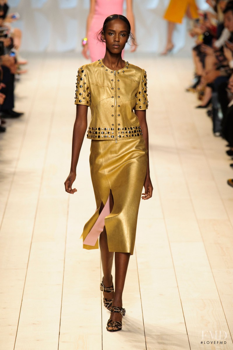 Leila Ndabirabe featured in  the Nina Ricci fashion show for Spring/Summer 2015