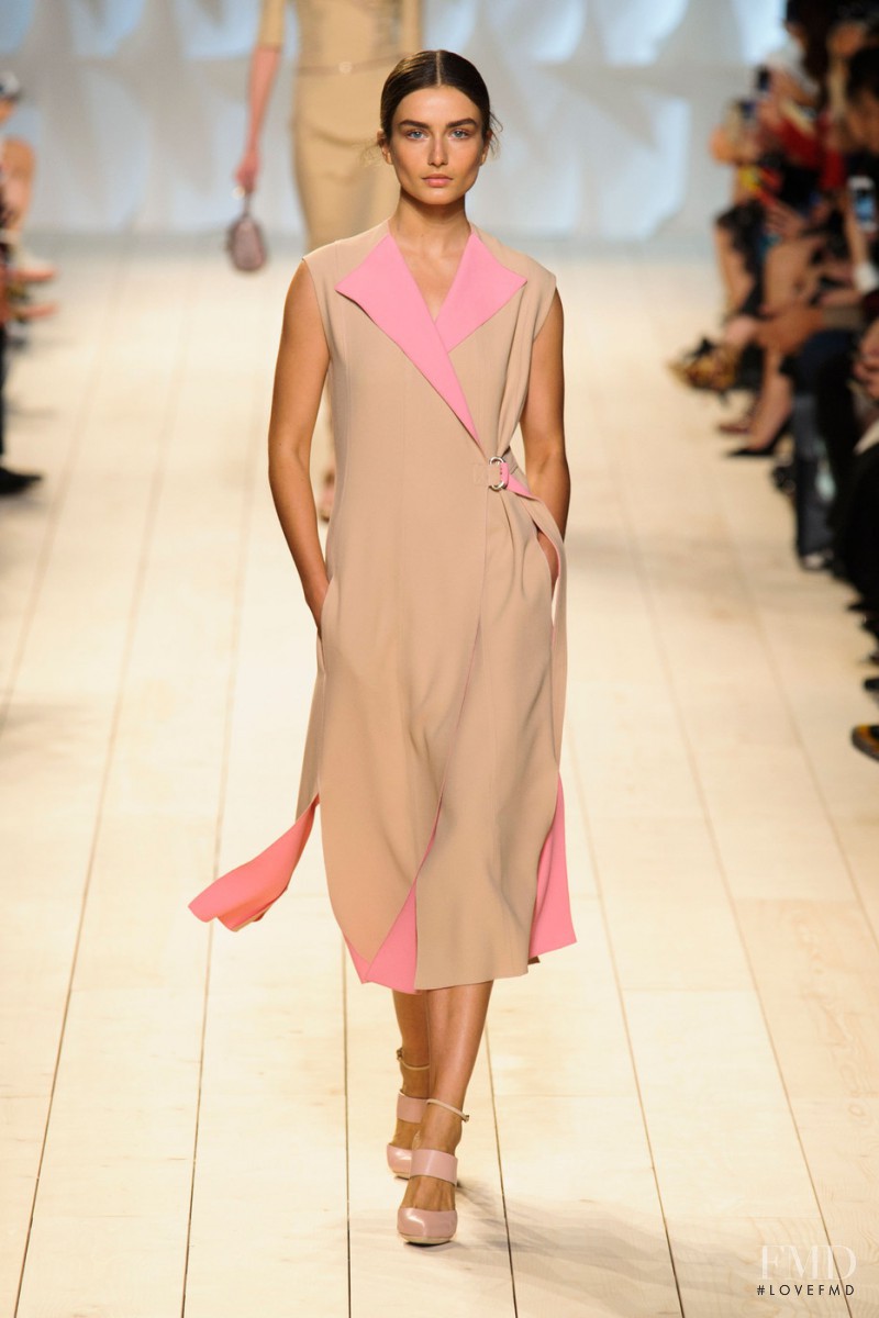 Andreea Diaconu featured in  the Nina Ricci fashion show for Spring/Summer 2015