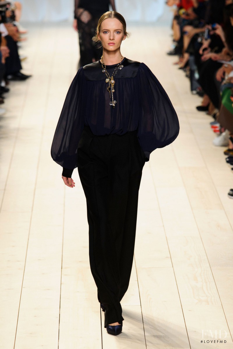 Daria Strokous featured in  the Nina Ricci fashion show for Spring/Summer 2015