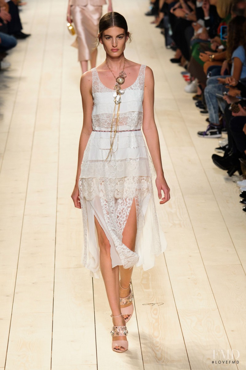 Elodia Prieto featured in  the Nina Ricci fashion show for Spring/Summer 2015