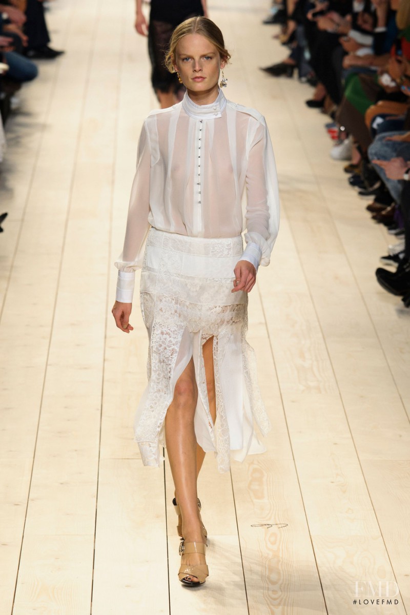 Hanne Gaby Odiele featured in  the Nina Ricci fashion show for Spring/Summer 2015