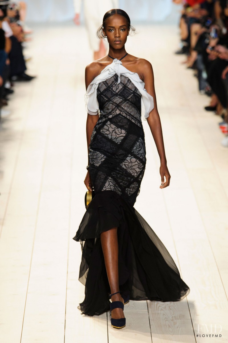 Leila Ndabirabe featured in  the Nina Ricci fashion show for Spring/Summer 2015