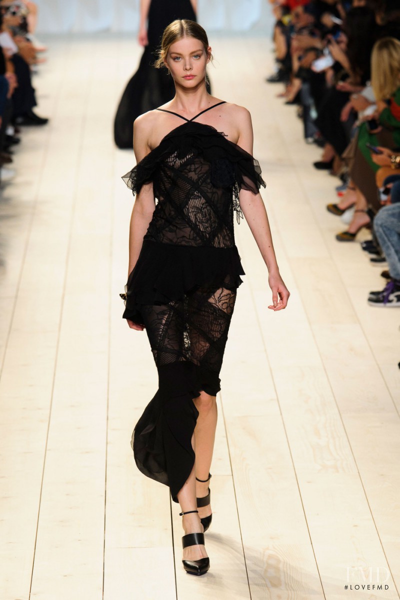Carolin Loosen featured in  the Nina Ricci fashion show for Spring/Summer 2015