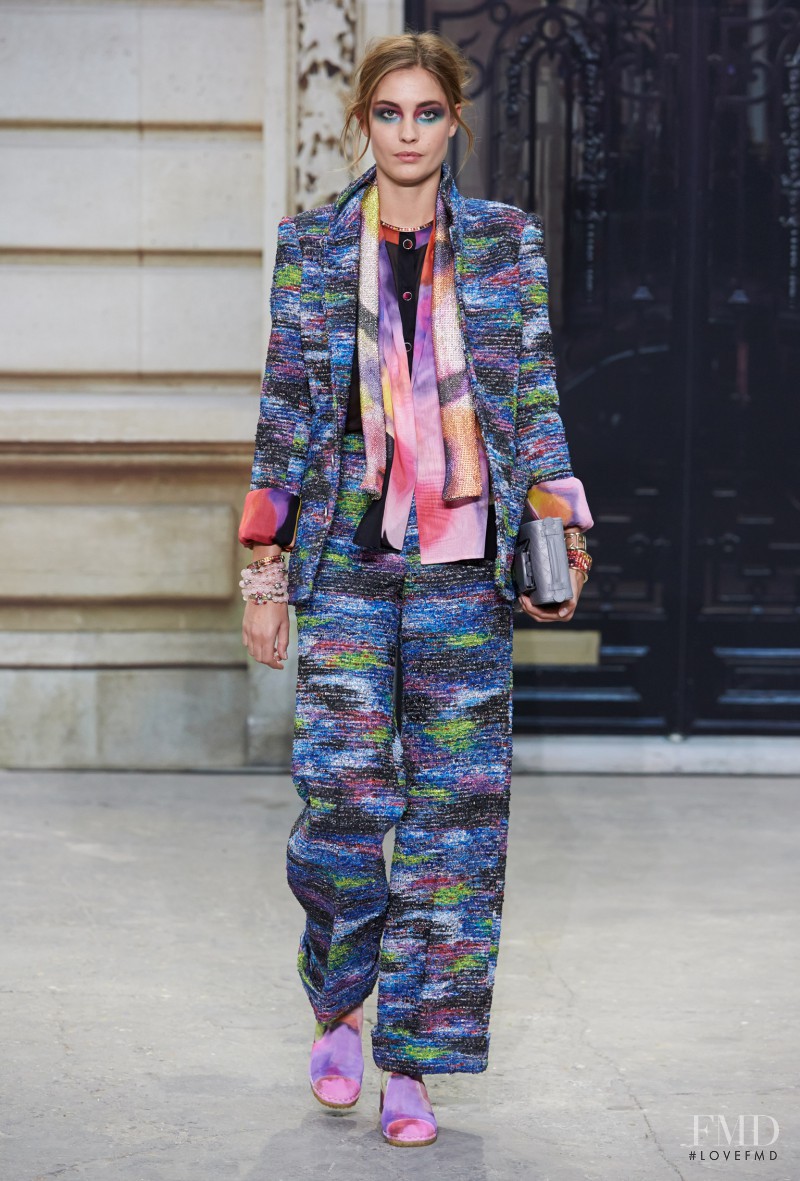 Nadja Bender featured in  the Chanel fashion show for Spring/Summer 2015