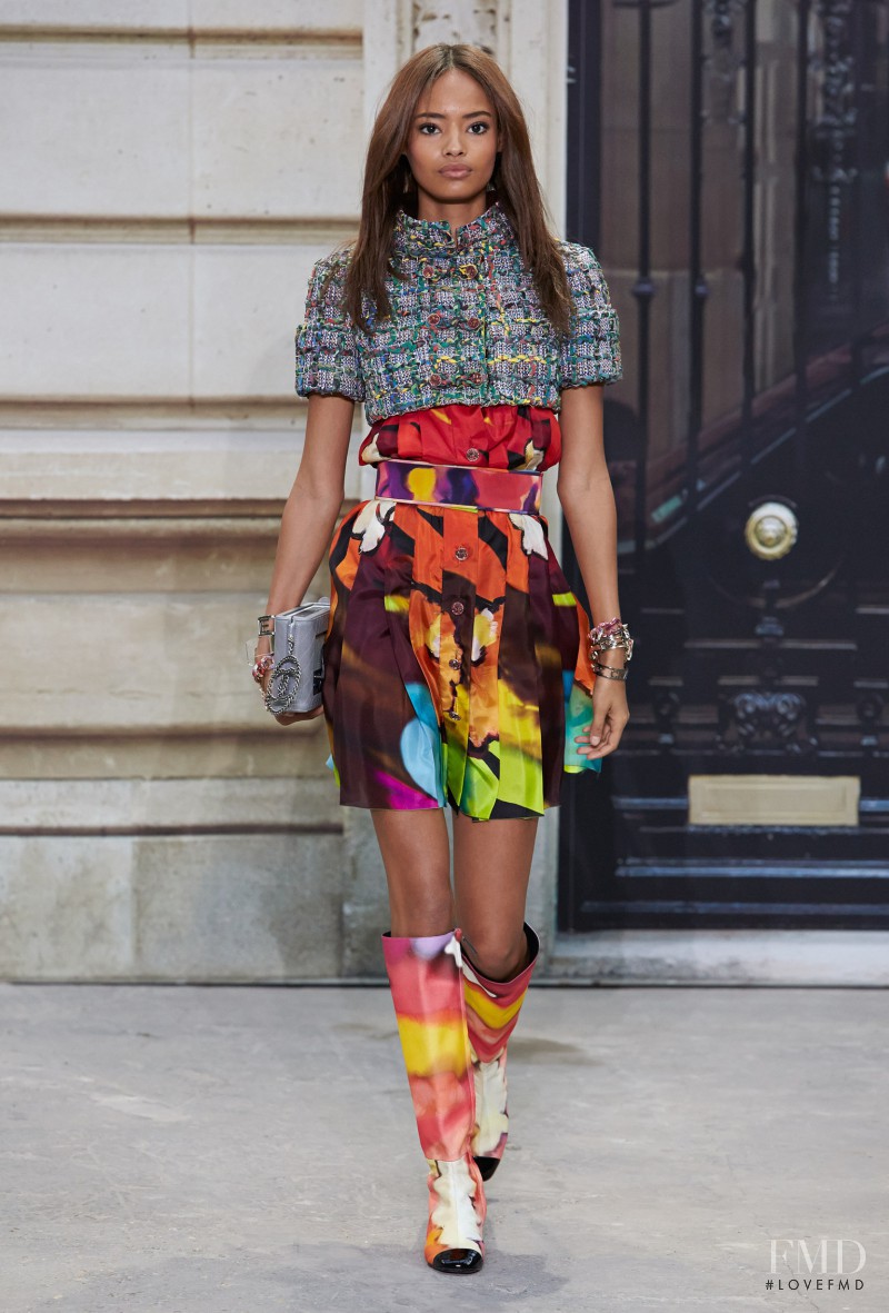 Malaika Firth featured in  the Chanel fashion show for Spring/Summer 2015