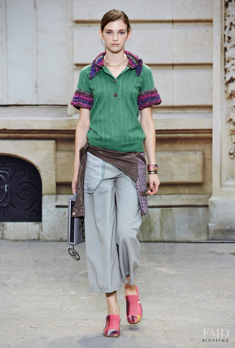 Anka Kuryndina featured in  the Chanel fashion show for Spring/Summer 2015