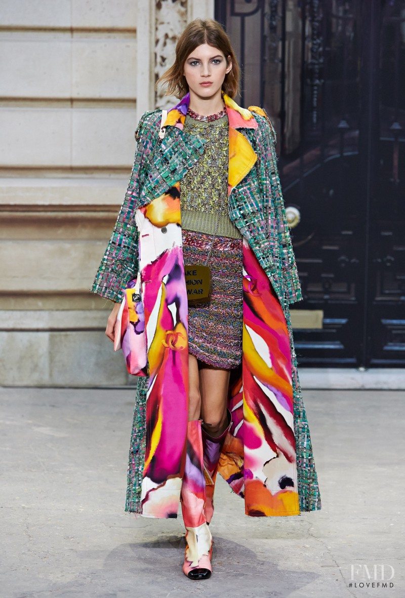 Valery Kaufman featured in  the Chanel fashion show for Spring/Summer 2015