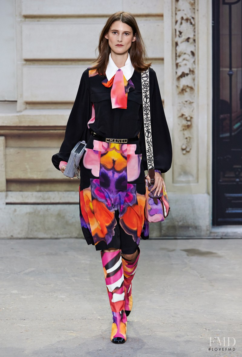 Marie Piovesan featured in  the Chanel fashion show for Spring/Summer 2015