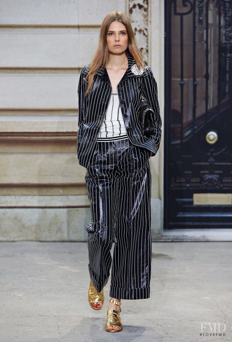 Caroline Brasch Nielsen featured in  the Chanel fashion show for Spring/Summer 2015