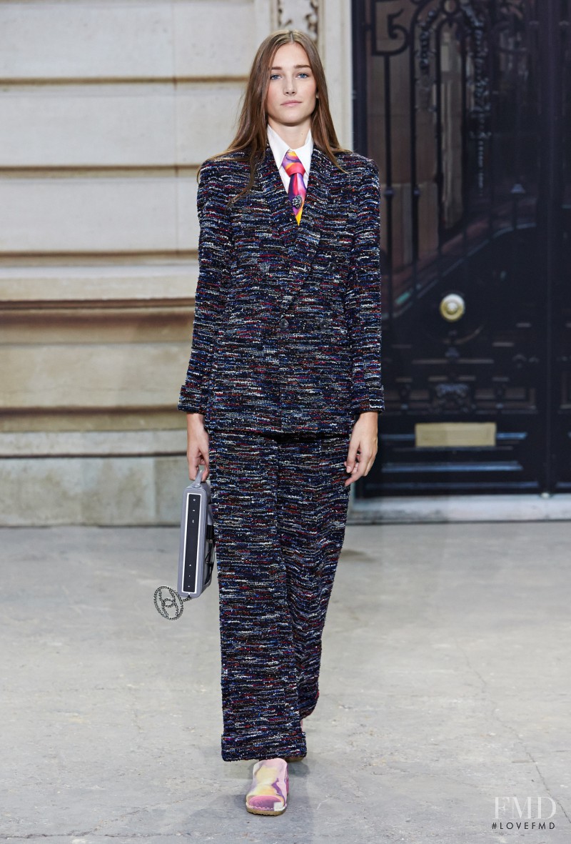 Joséphine Le Tutour featured in  the Chanel fashion show for Spring/Summer 2015