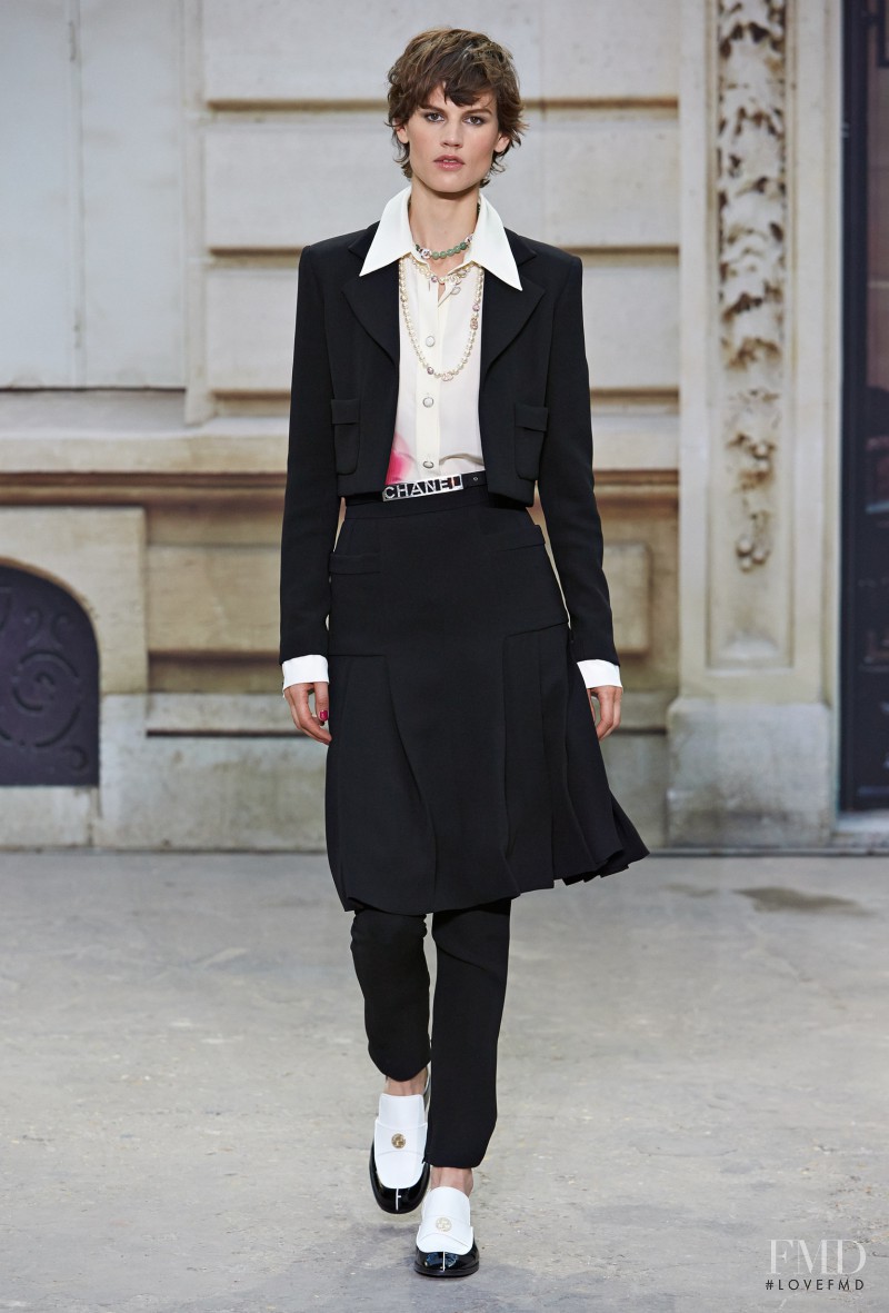 Saskia de Brauw featured in  the Chanel fashion show for Spring/Summer 2015