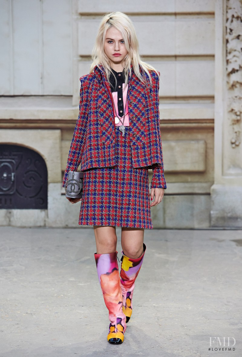 Charlotte Free featured in  the Chanel fashion show for Spring/Summer 2015