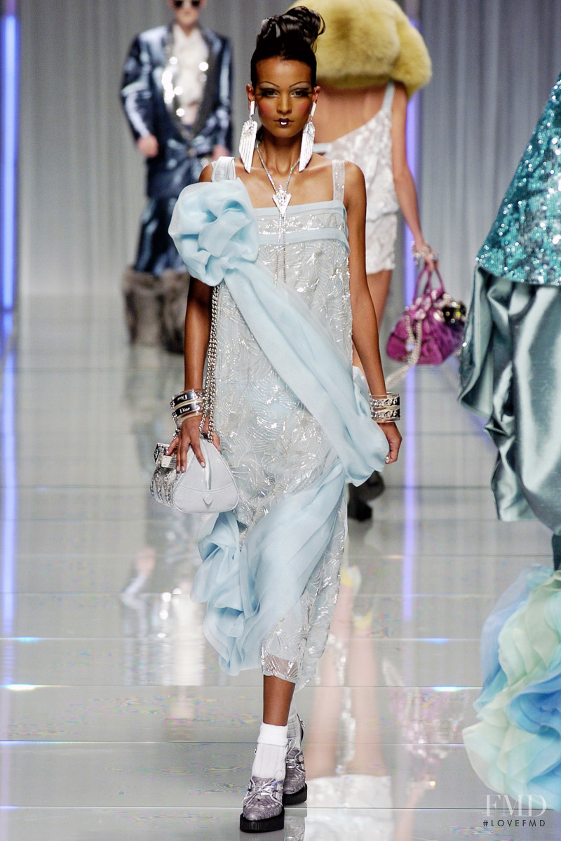 Liya Kebede featured in  the Christian Dior fashion show for Autumn/Winter 2004
