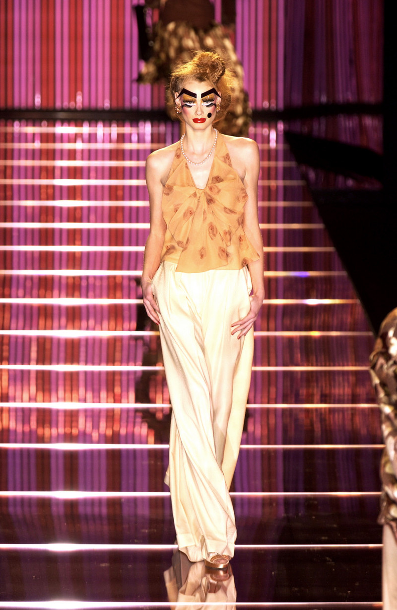 Alyssa Sutherland featured in  the John Galliano fashion show for Autumn/Winter 2003