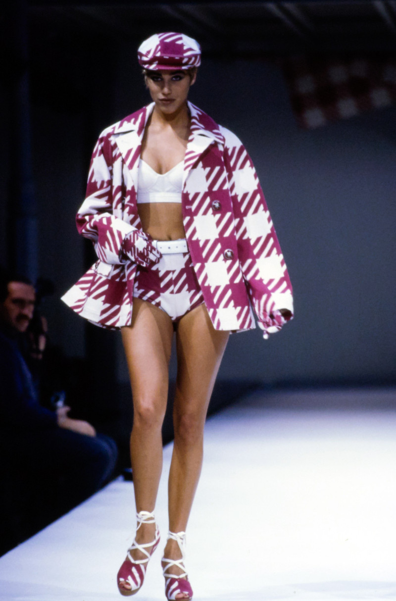 Emma Sjoberg featured in  the Alaia fashion show for Spring/Summer 1991