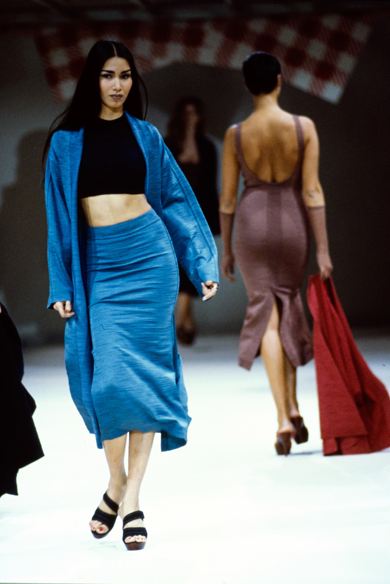 Gurmit Kaur featured in  the Alaia fashion show for Spring/Summer 1991