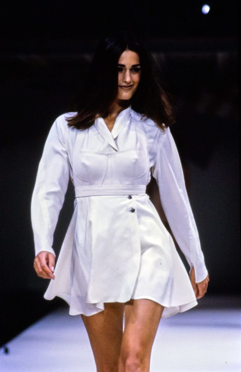 Yasmin Le Bon featured in  the Alaia fashion show for Spring/Summer 1991