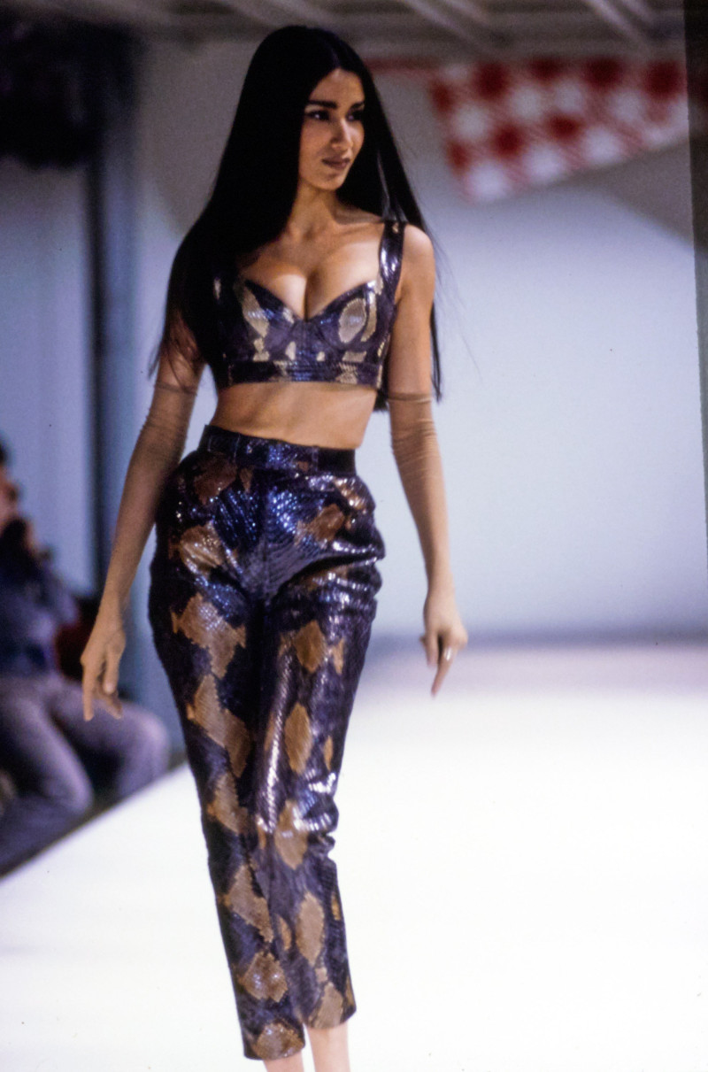 Gurmit Kaur featured in  the Alaia fashion show for Spring/Summer 1991