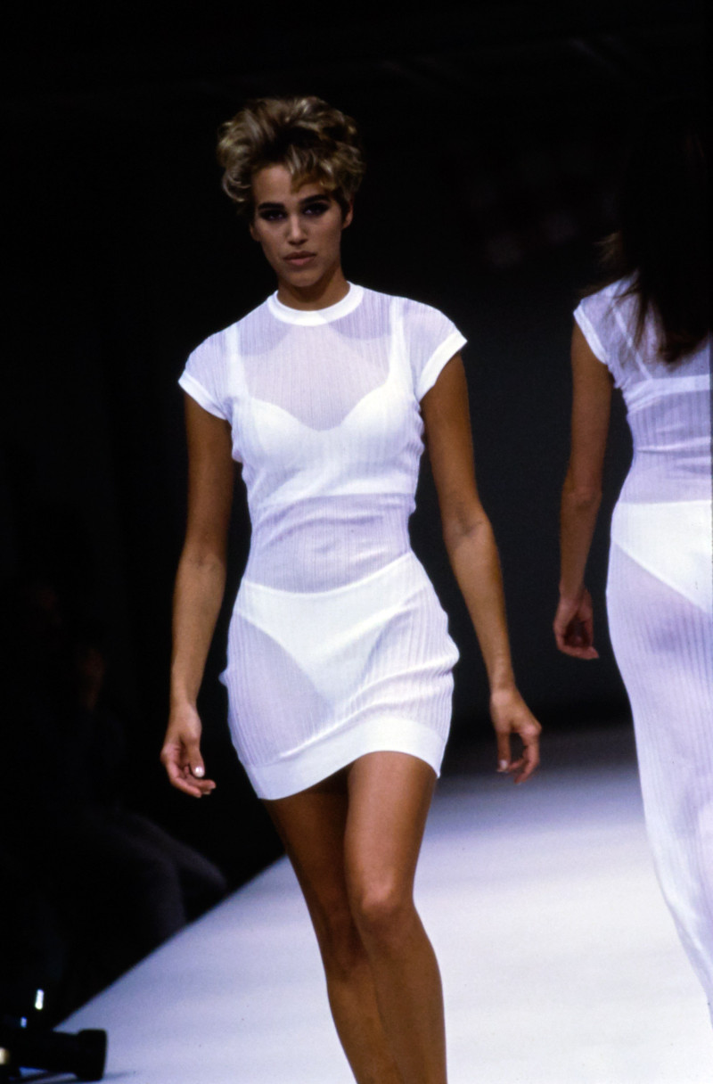 Emma Sjoberg featured in  the Alaia fashion show for Spring/Summer 1991