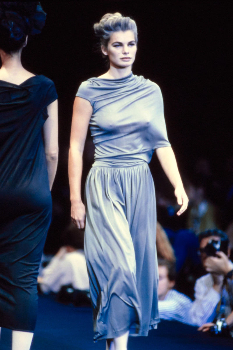 Cordula Reyer featured in  the Comme Des Garcons fashion show for Spring/Summer 1991