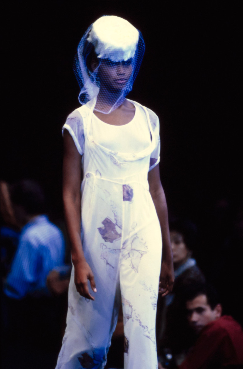 Beverly Peele featured in  the Comme Des Garcons fashion show for Spring/Summer 1991