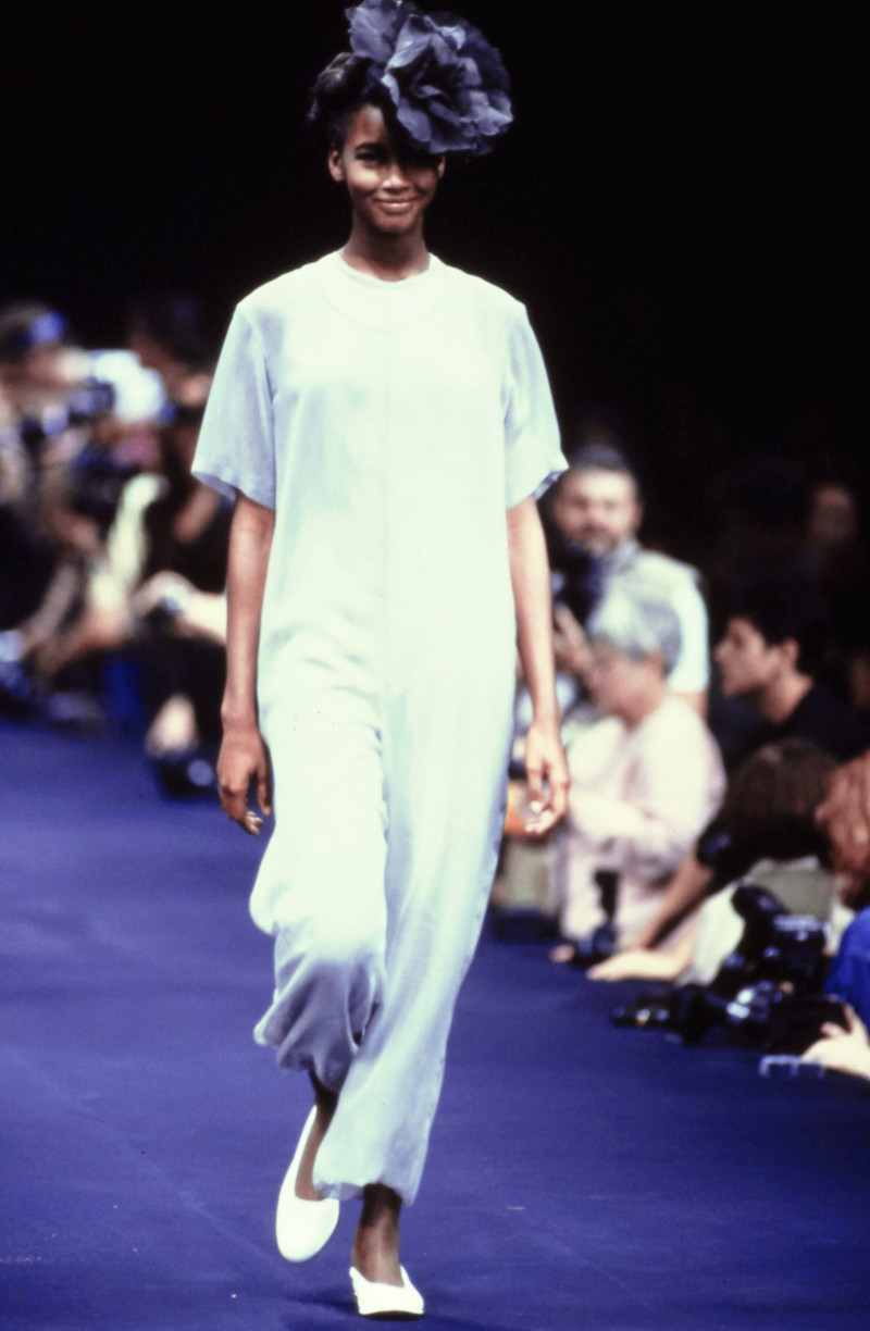 Beverly Peele featured in  the Comme Des Garcons fashion show for Spring/Summer 1991