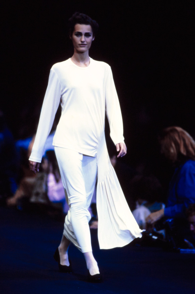 Yasmin Le Bon featured in  the Comme Des Garcons fashion show for Spring/Summer 1991