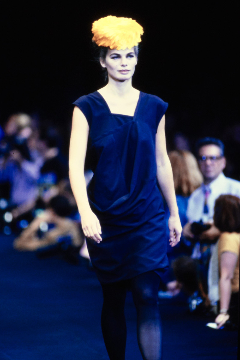 Cordula Reyer featured in  the Comme Des Garcons fashion show for Spring/Summer 1991