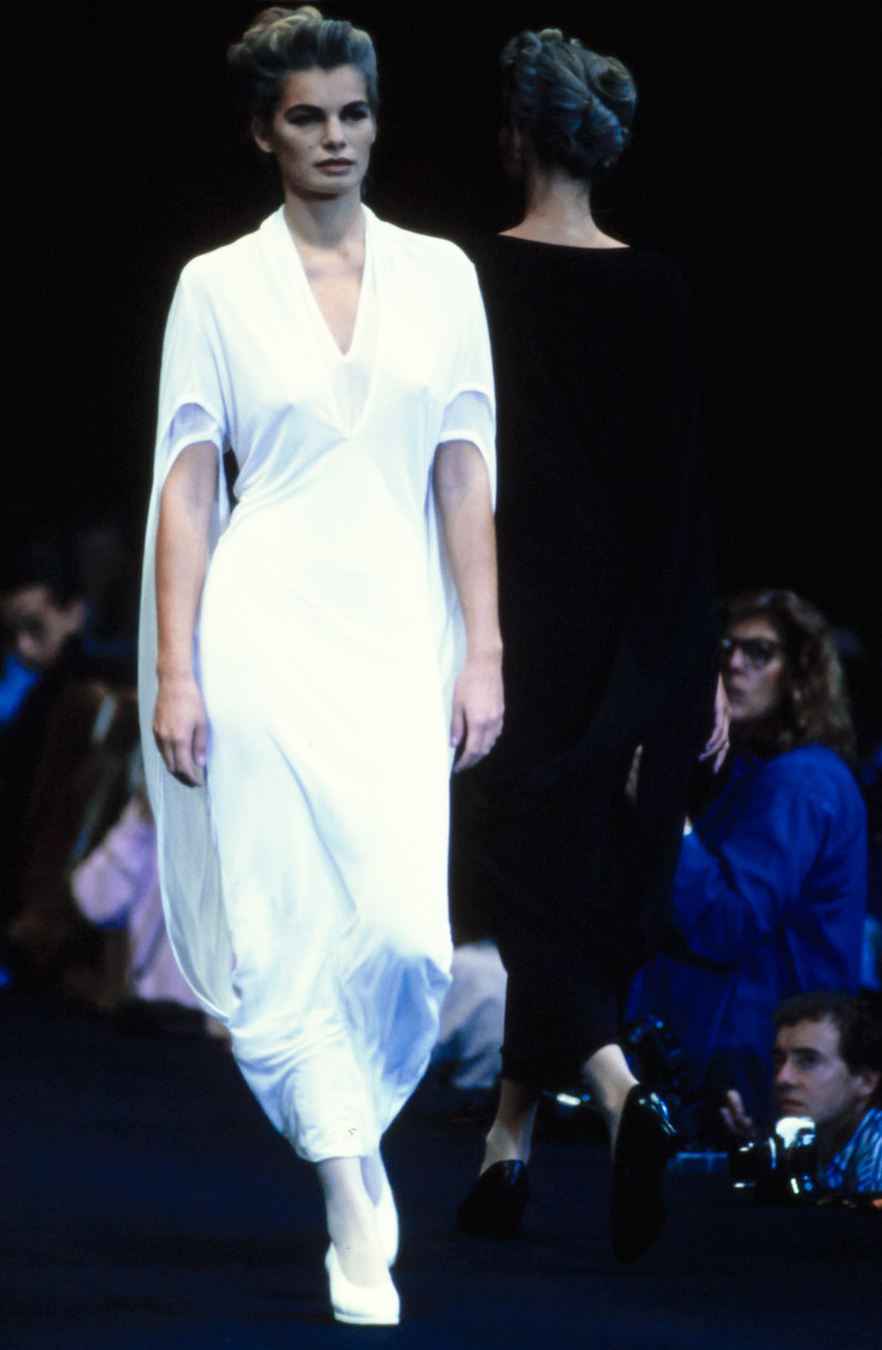 Cordula Reyer featured in  the Comme Des Garcons fashion show for Spring/Summer 1991