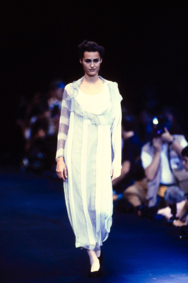 Yasmin Le Bon featured in  the Comme Des Garcons fashion show for Spring/Summer 1991