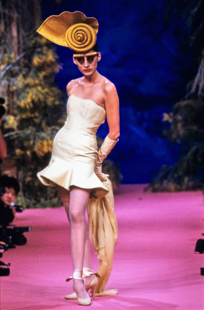 Anh Duong featured in  the Christian Lacroix Couture fashion show for Spring/Summer 1988