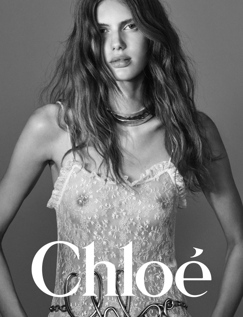 Rosalieke Fuchs featured in  the Chloe advertisement for Winter 2024