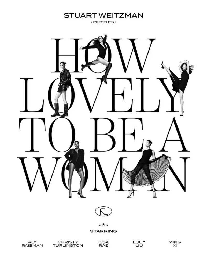 Stuart Weitzman How Lovely To Be A Woman advertisement for Autumn/Winter 2024
