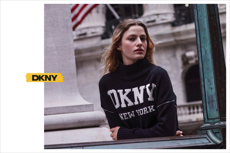 Felice Noordhoff featured in  the DKNY advertisement for Fall 2024