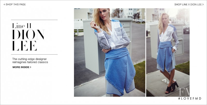 Emma Stern Nielsen featured in  the Dion Lee Line II catalogue for Autumn/Winter 2014
