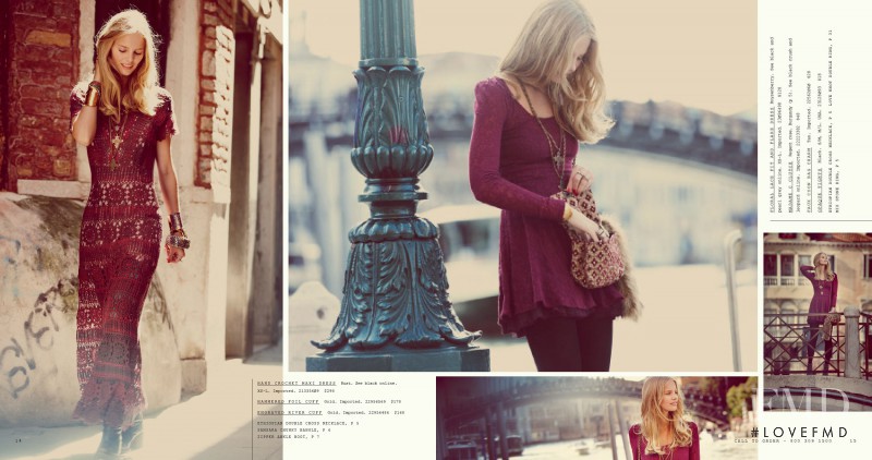 Marloes Horst featured in  the Free People lookbook for Summer 2011