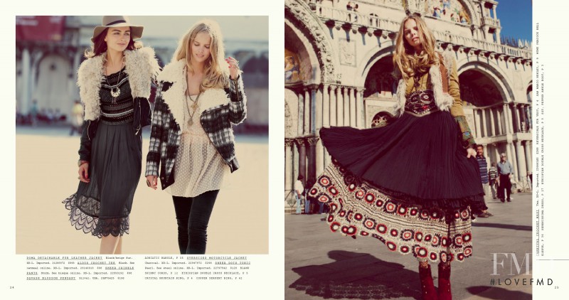 Marloes Horst featured in  the Free People lookbook for Summer 2011