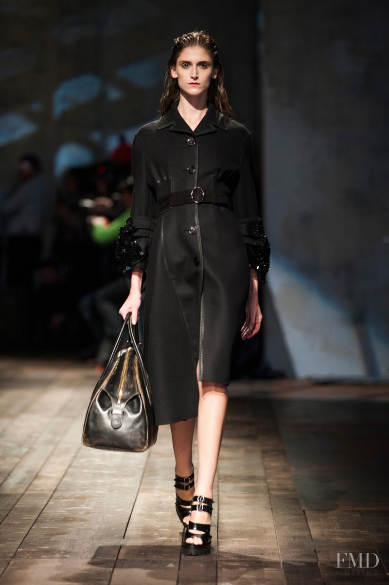 Daiane Conterato featured in  the Prada fashion show for Autumn/Winter 2013