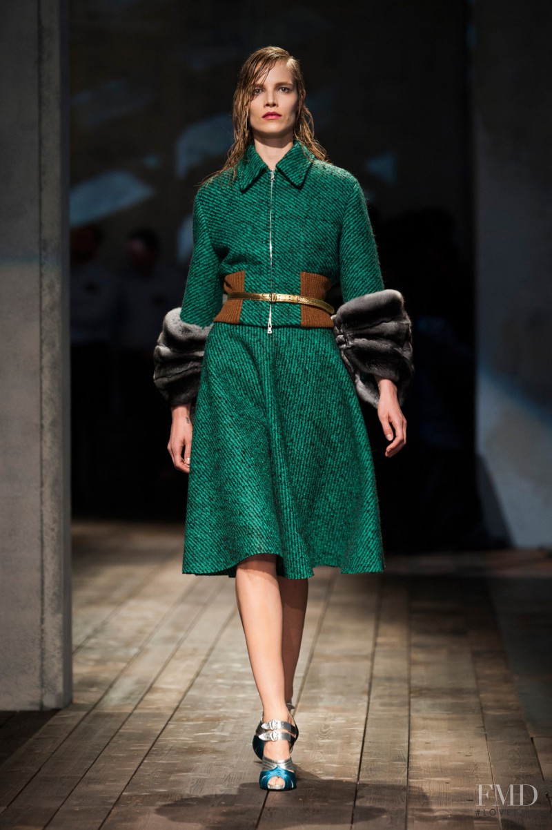 Suvi Koponen featured in  the Prada fashion show for Autumn/Winter 2013