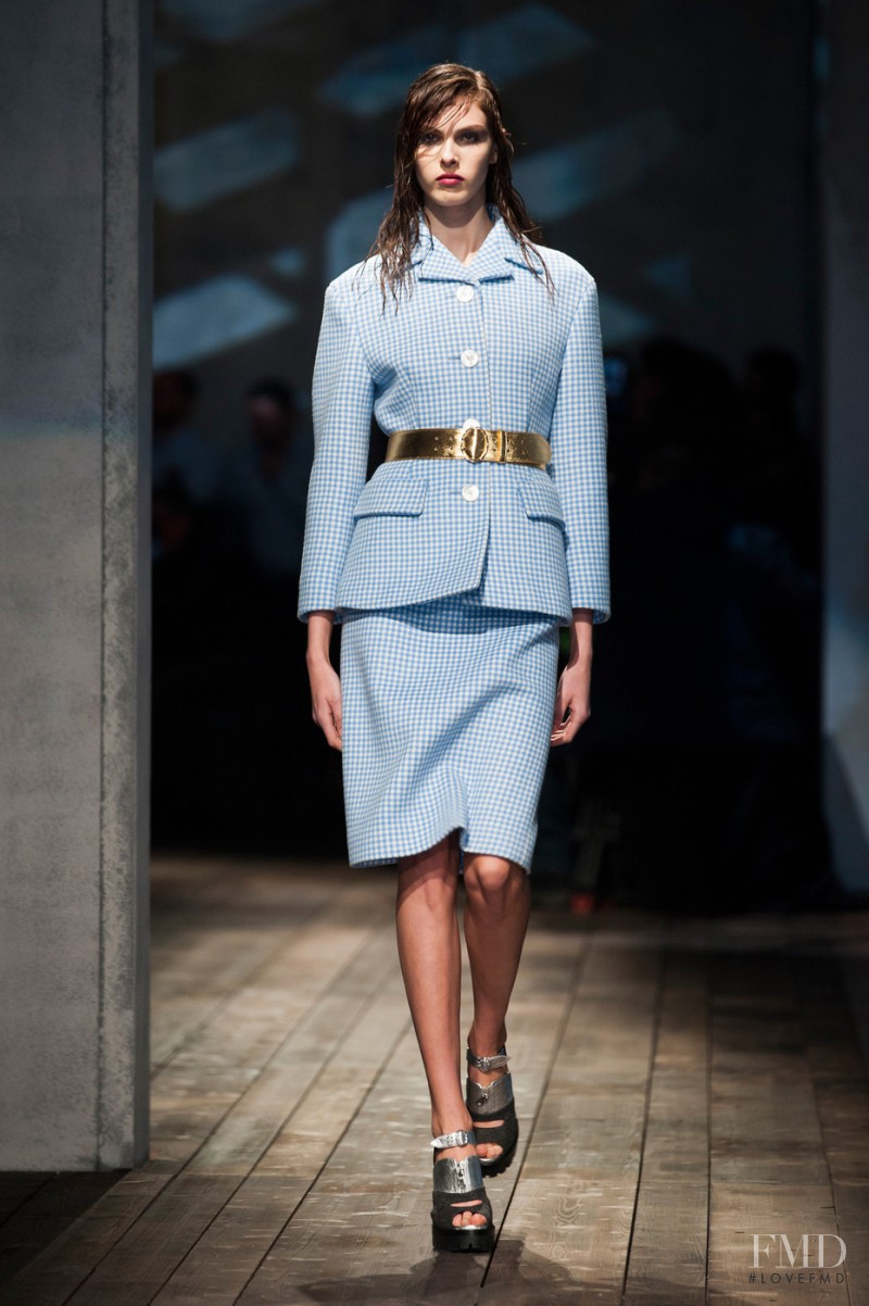Jessa Brown featured in  the Prada fashion show for Autumn/Winter 2013
