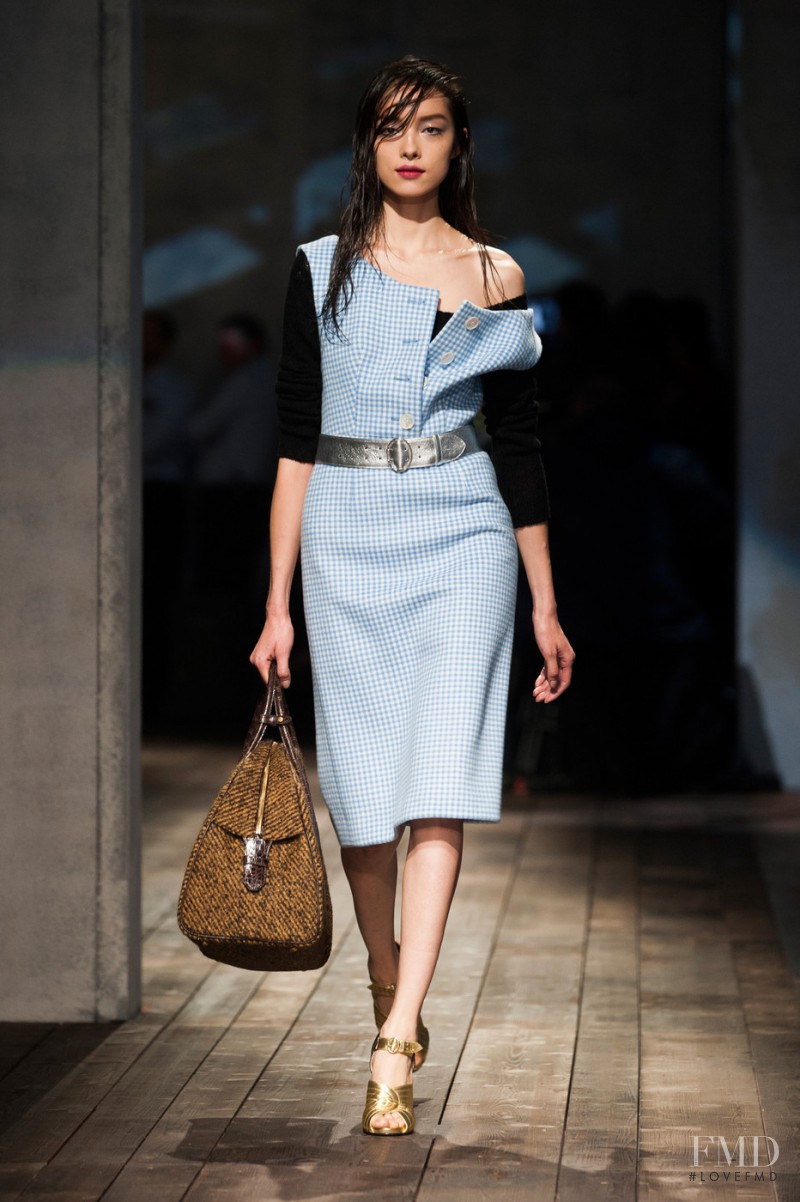 Fei Fei Sun featured in  the Prada fashion show for Autumn/Winter 2013