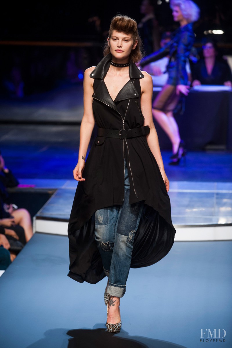 Catherine McNeil featured in  the Jean-Paul Gaultier fashion show for Spring/Summer 2014