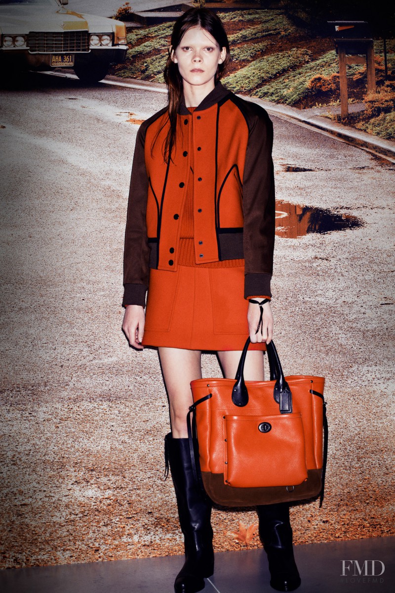 Irina Kravchenko featured in  the Coach fashion show for Autumn/Winter 2014