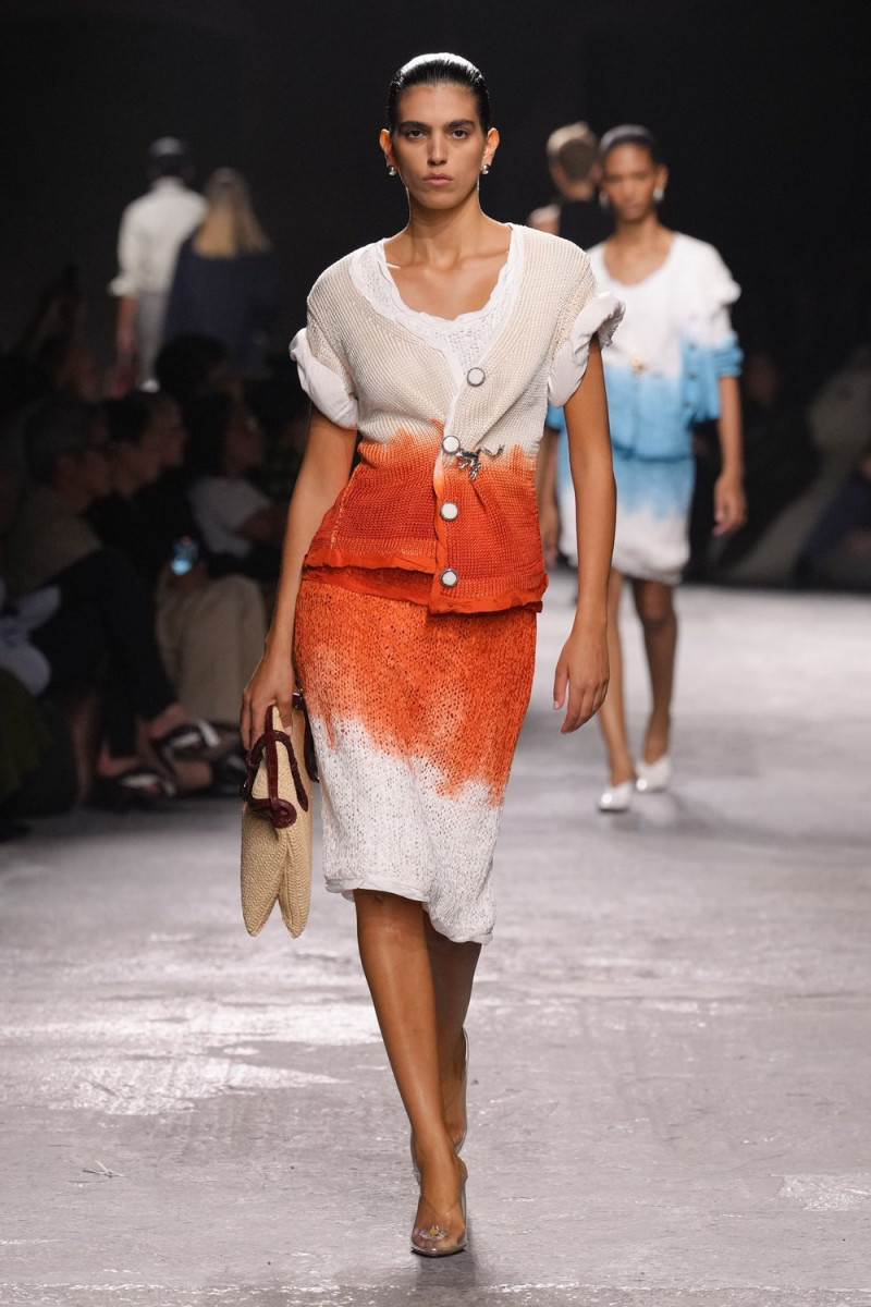 Sun Mizrahi featured in  the Bottega Veneta fashion show for Spring/Summer 2025