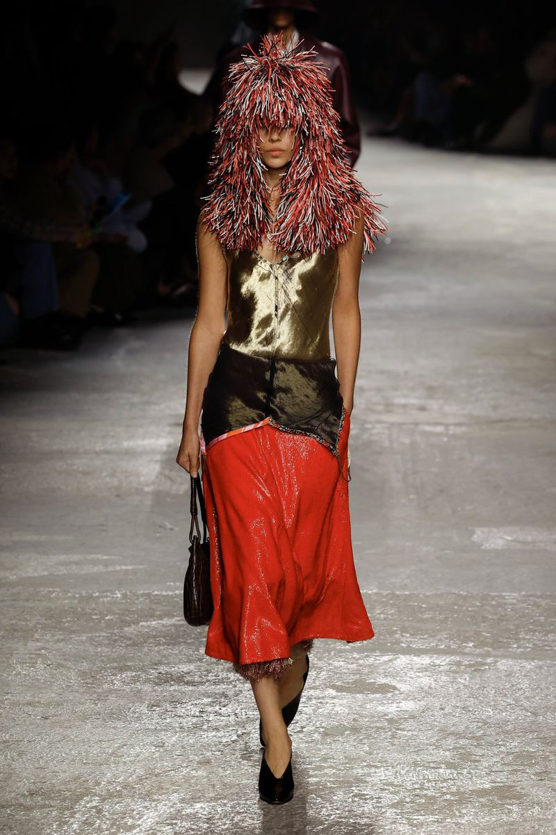 Michelle Møllerskov featured in  the Bottega Veneta fashion show for Spring/Summer 2025