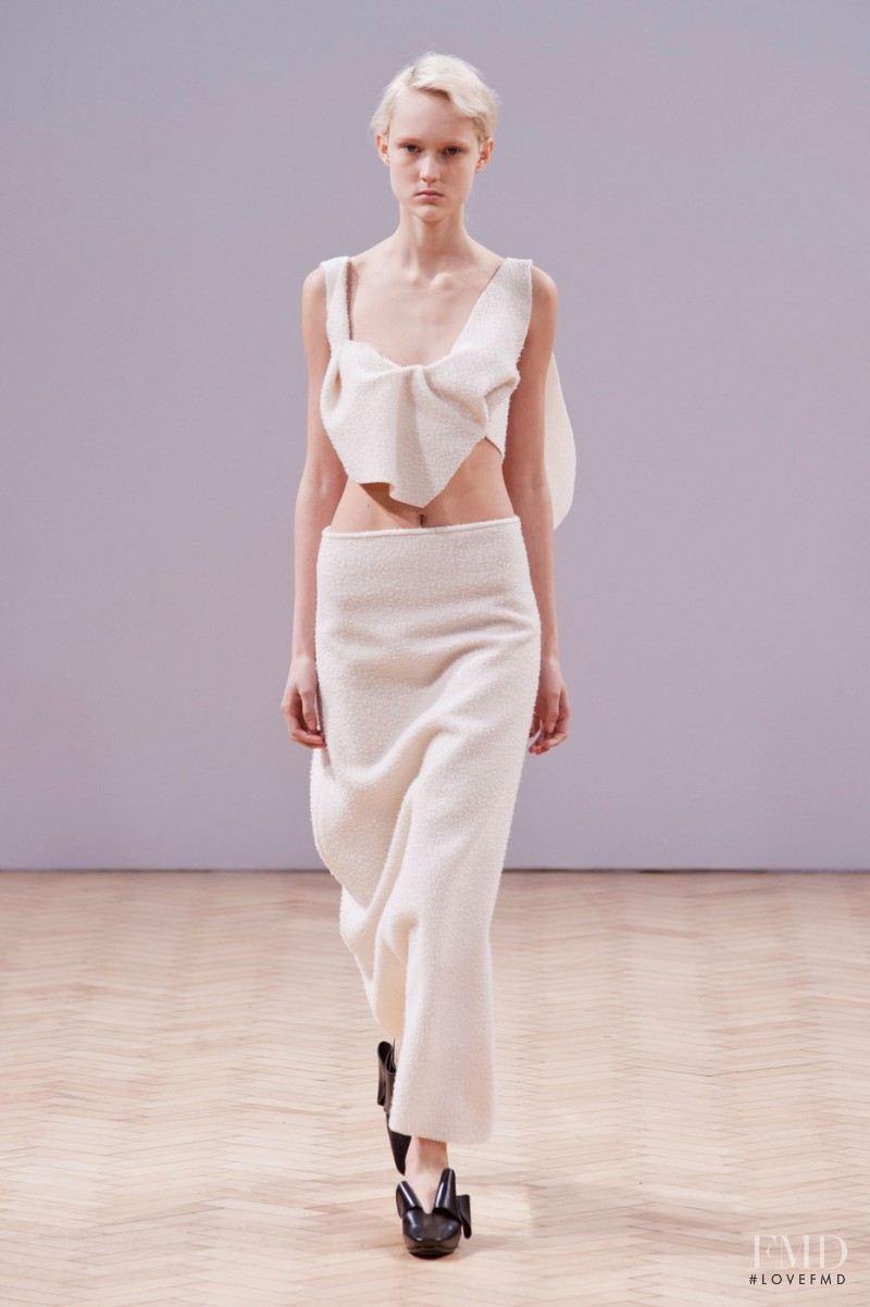 Harleth Kuusik featured in  the J.W. Anderson fashion show for Autumn/Winter 2014