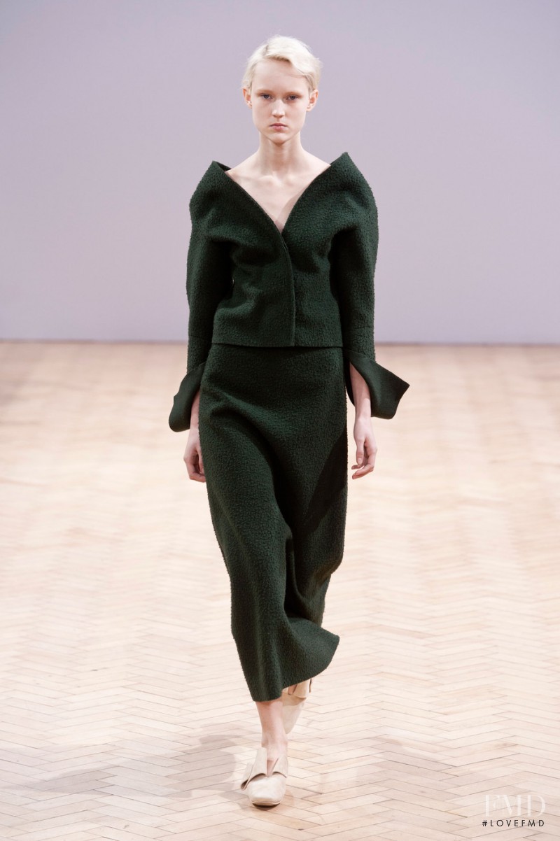 Harleth Kuusik featured in  the J.W. Anderson fashion show for Autumn/Winter 2014