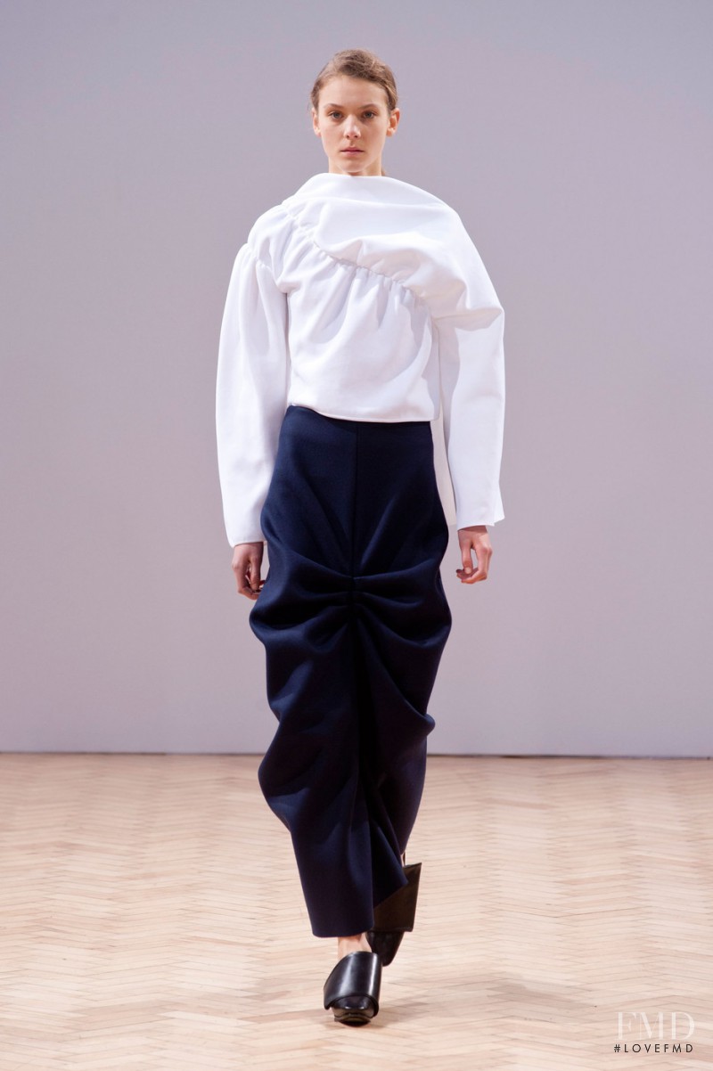 Phillipa Hemphrey featured in  the J.W. Anderson fashion show for Autumn/Winter 2014
